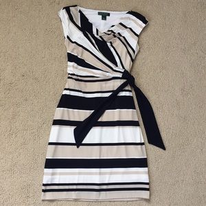 Lauren by Ralph Lauren Faux Wrap Dress 4P